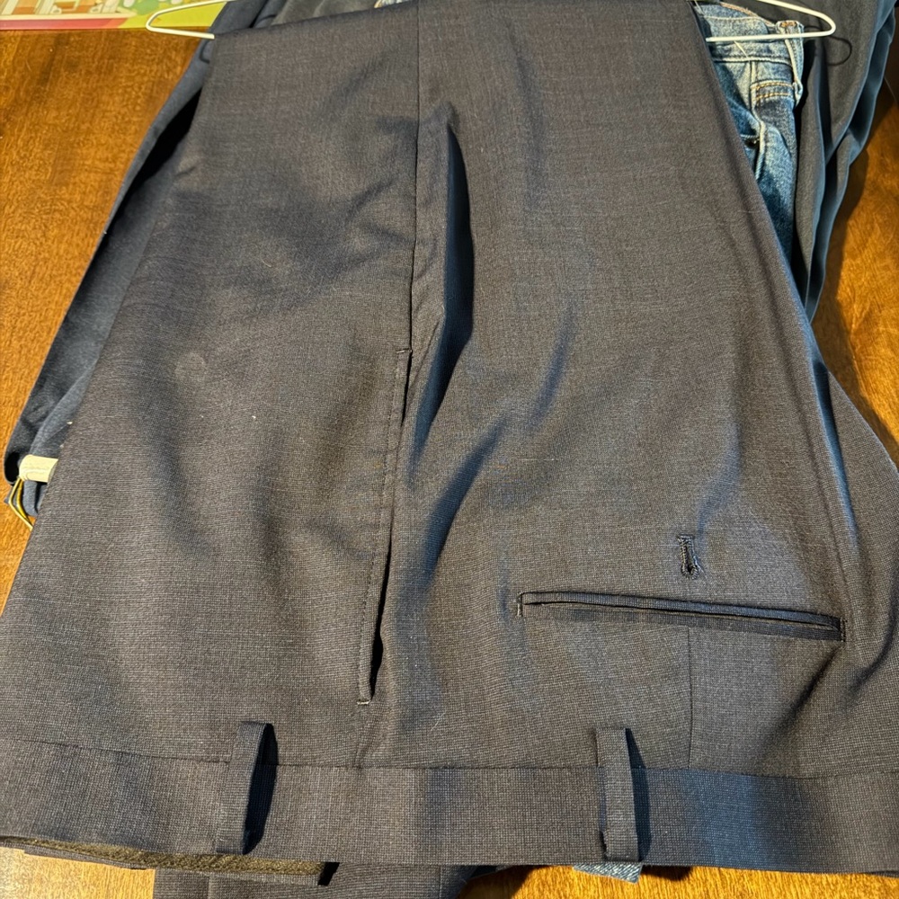 Claiborne Dark Blue Flat Front Shorts